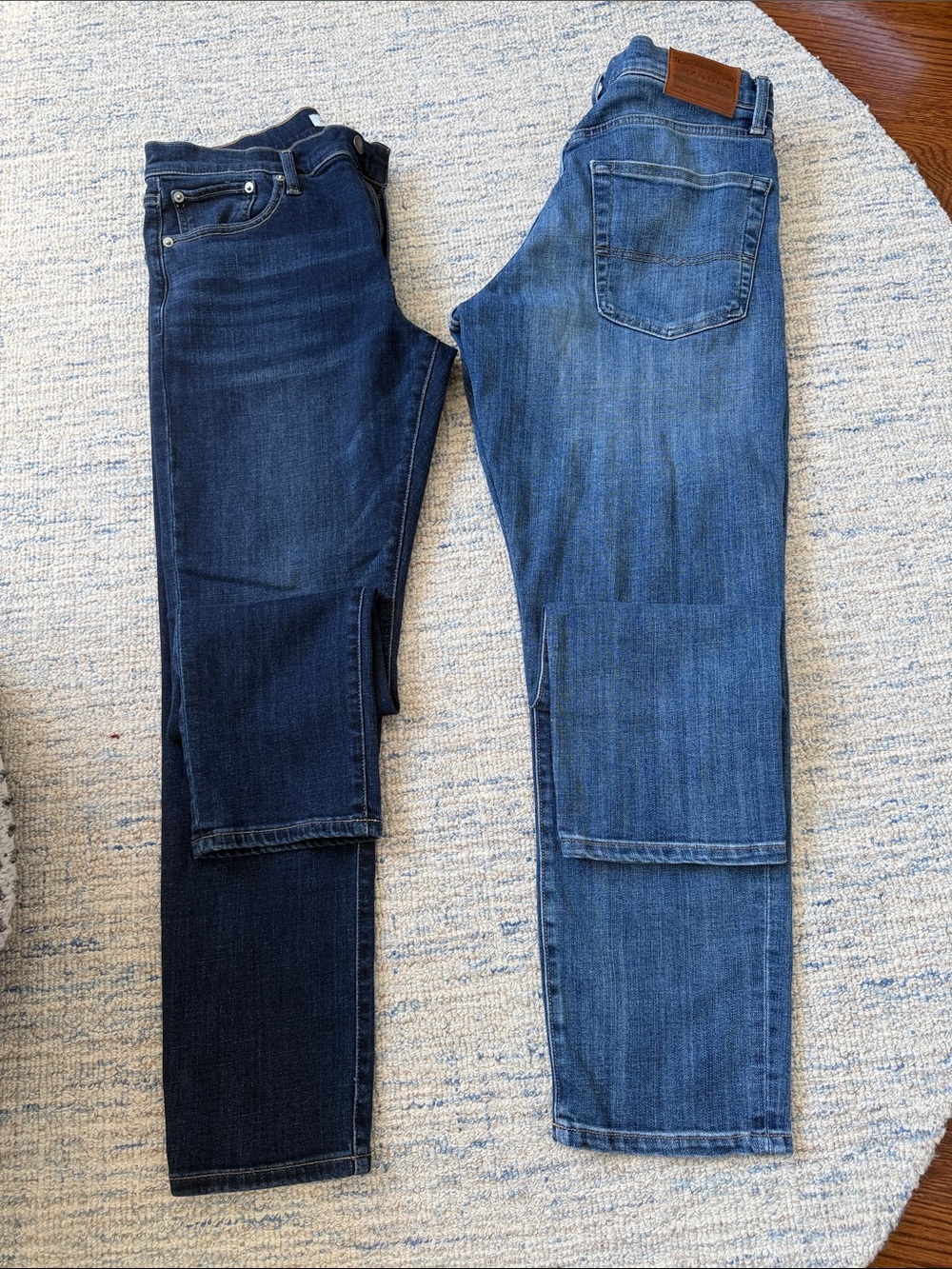 Lucky Brand Men’s Slim Straight Jeans - Dark Indigo & Medium Blue